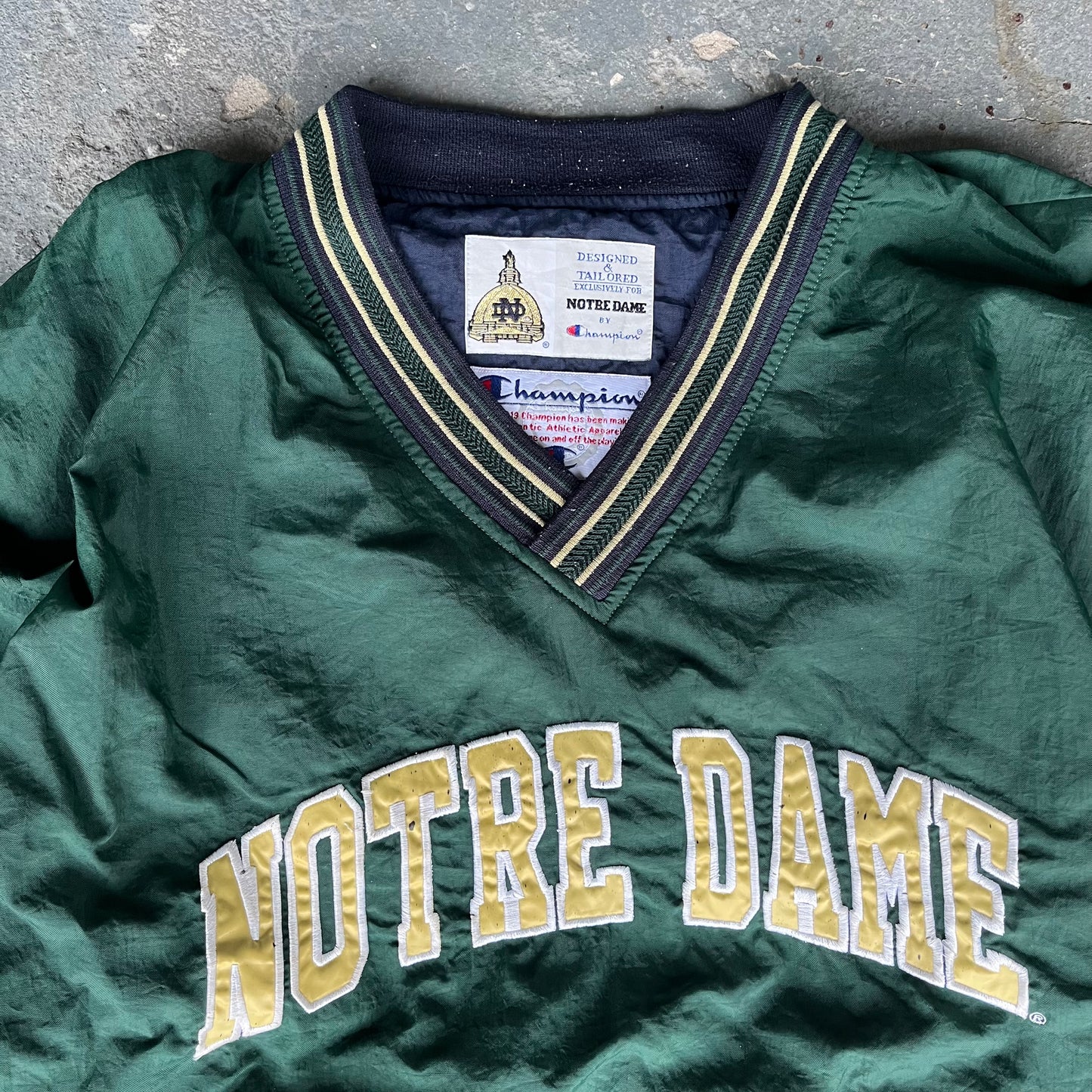 Champion Pro Sport USA Notre Dame Rain Anorak Jacket