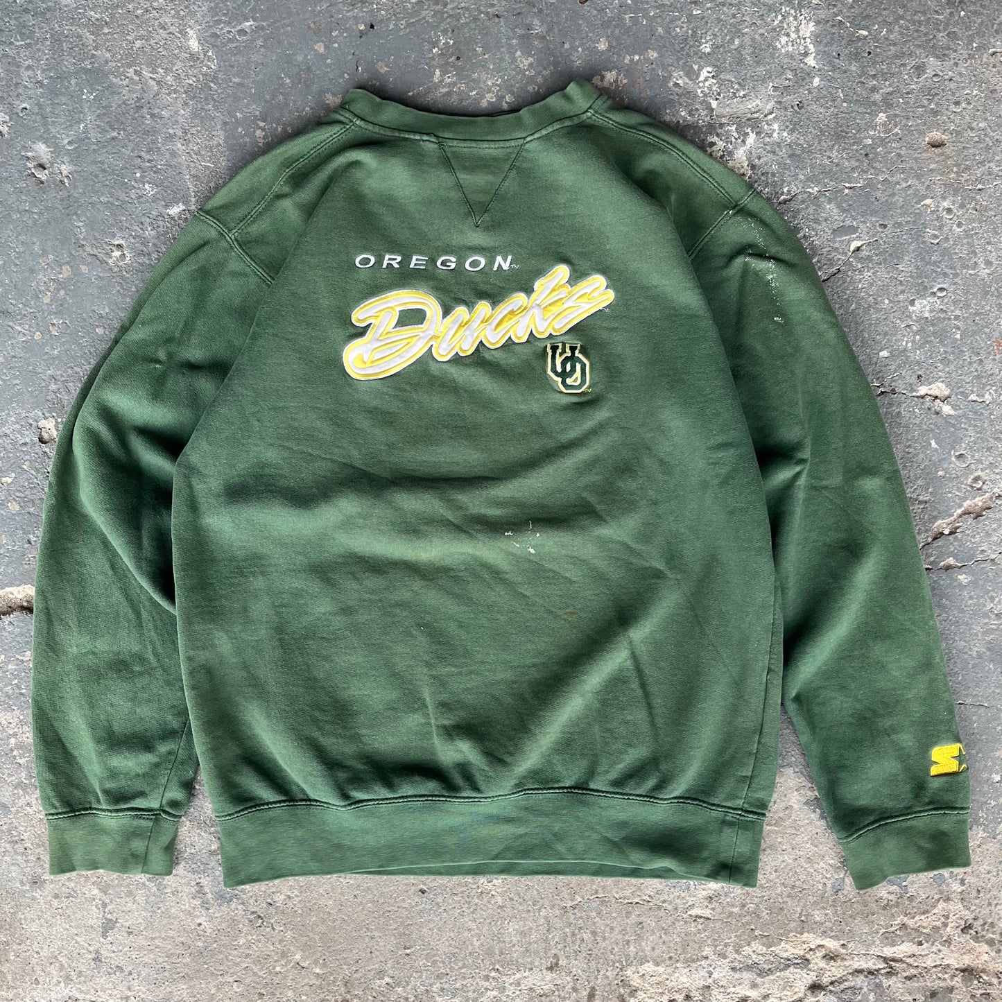 Vintage Oregon Ducks Spellout Starter Sweatshirt