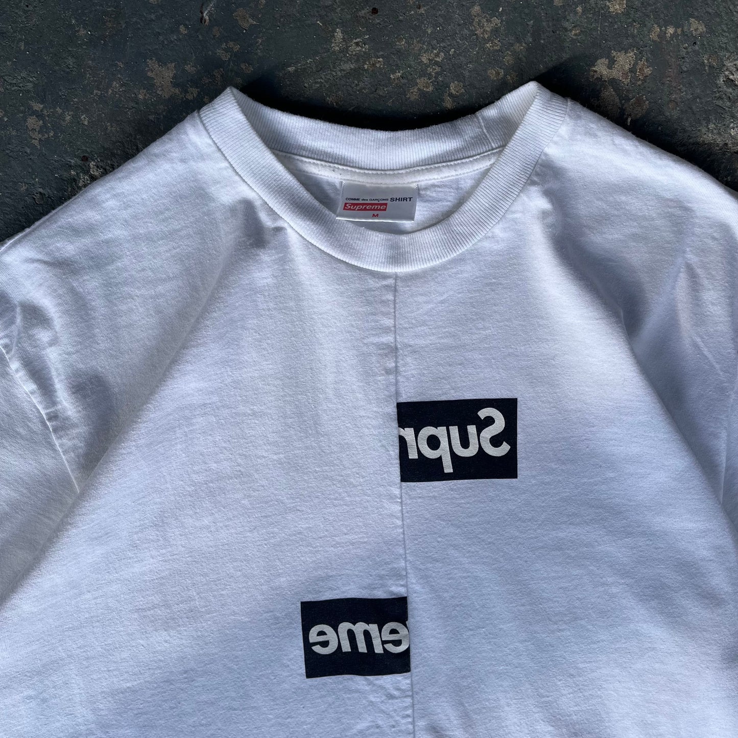 Supreme Comme Des Garcon Split Box Logo T-Shirt