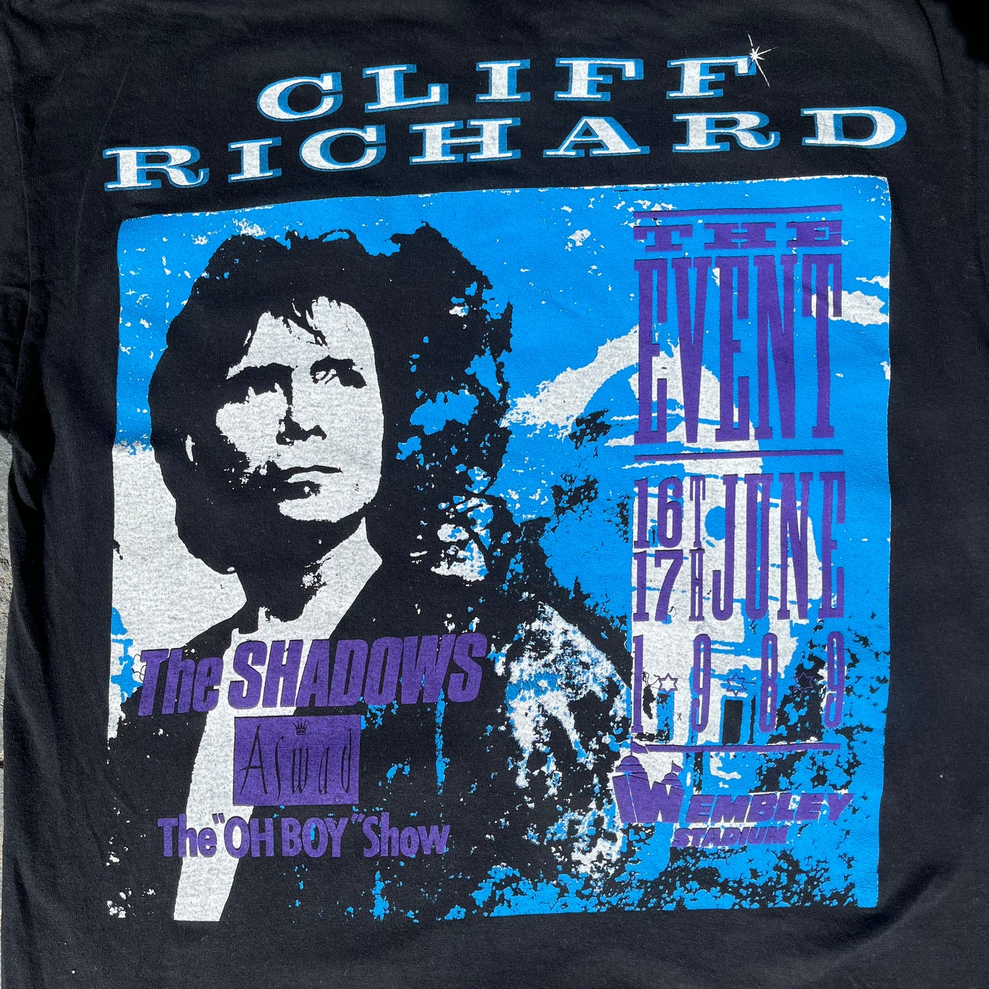 Cliff Richard 1989 Wembley Stadium T-Shirt