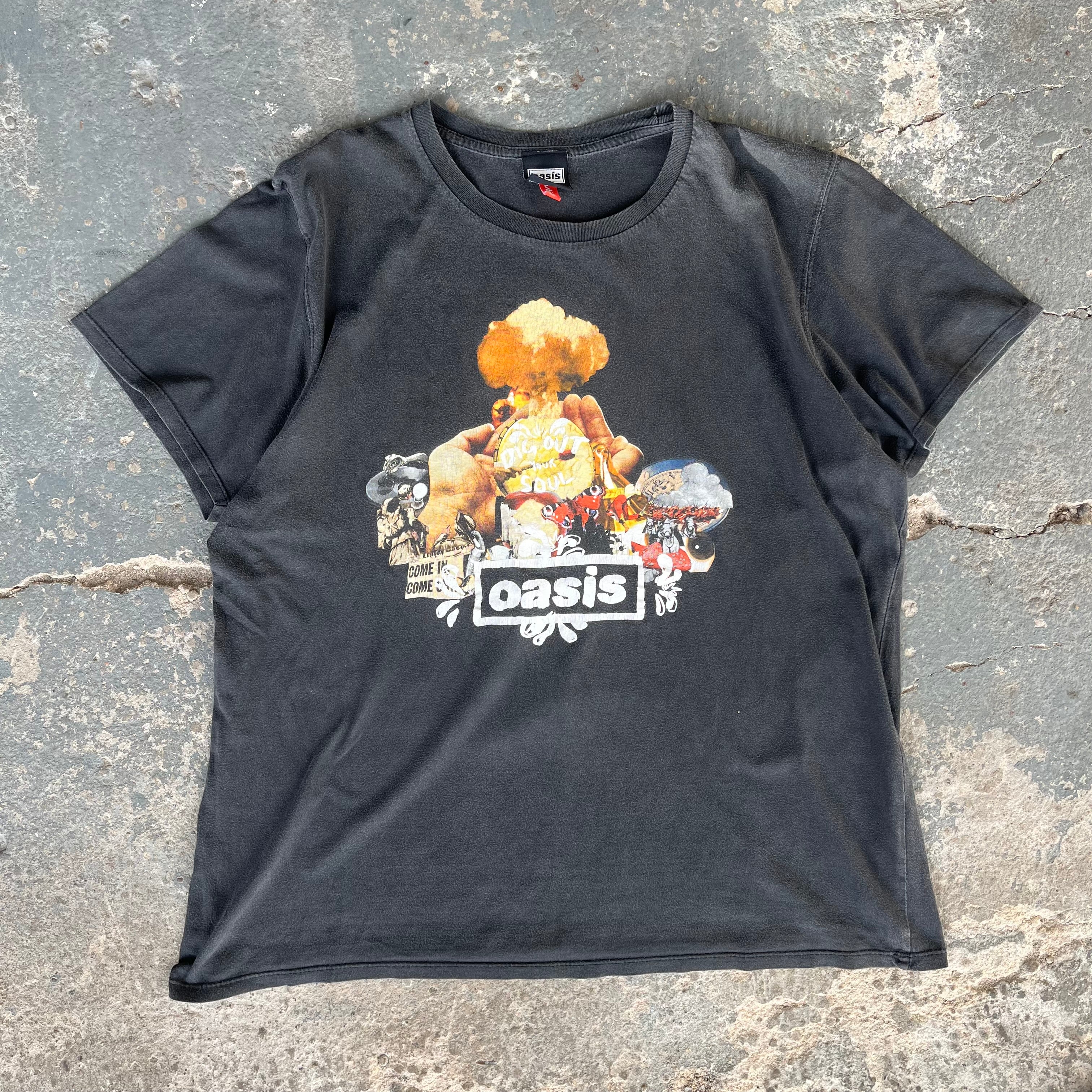 Oasis 2009 Tour Tシャツ グレー　サイズM Tシャツ オアシス Tシャツ グレー Mサイズ 「Don't Believe the