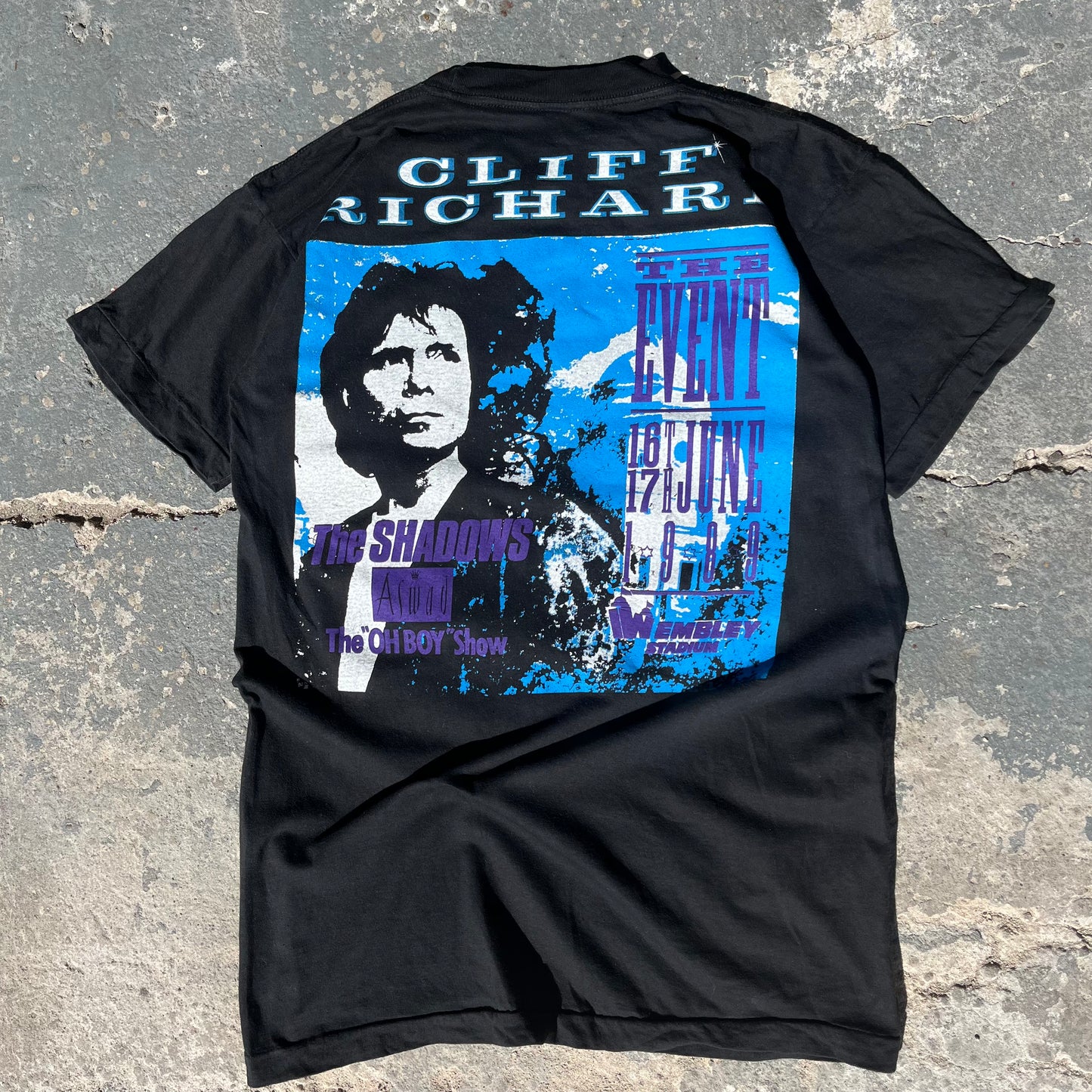 Cliff Richard 1989 Wembley Stadium T-Shirt