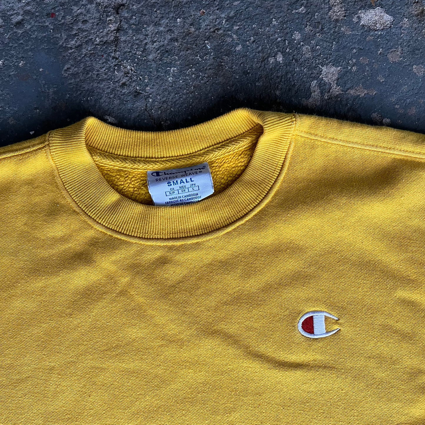 Cropped Champion Sweatshirt Reverse Weave Jumper