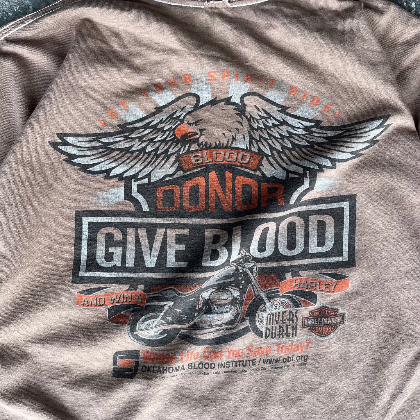 Harley Davidson Give Blood T-Shirt