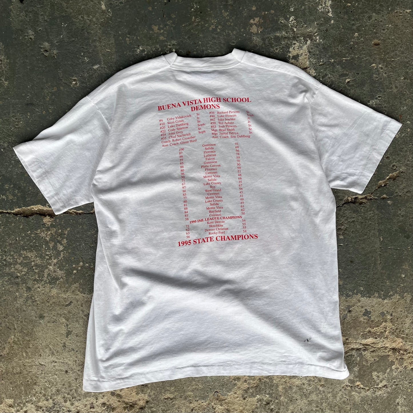 Vintage College T-Shirt Basketball USA Graphic Single Stitch Tee