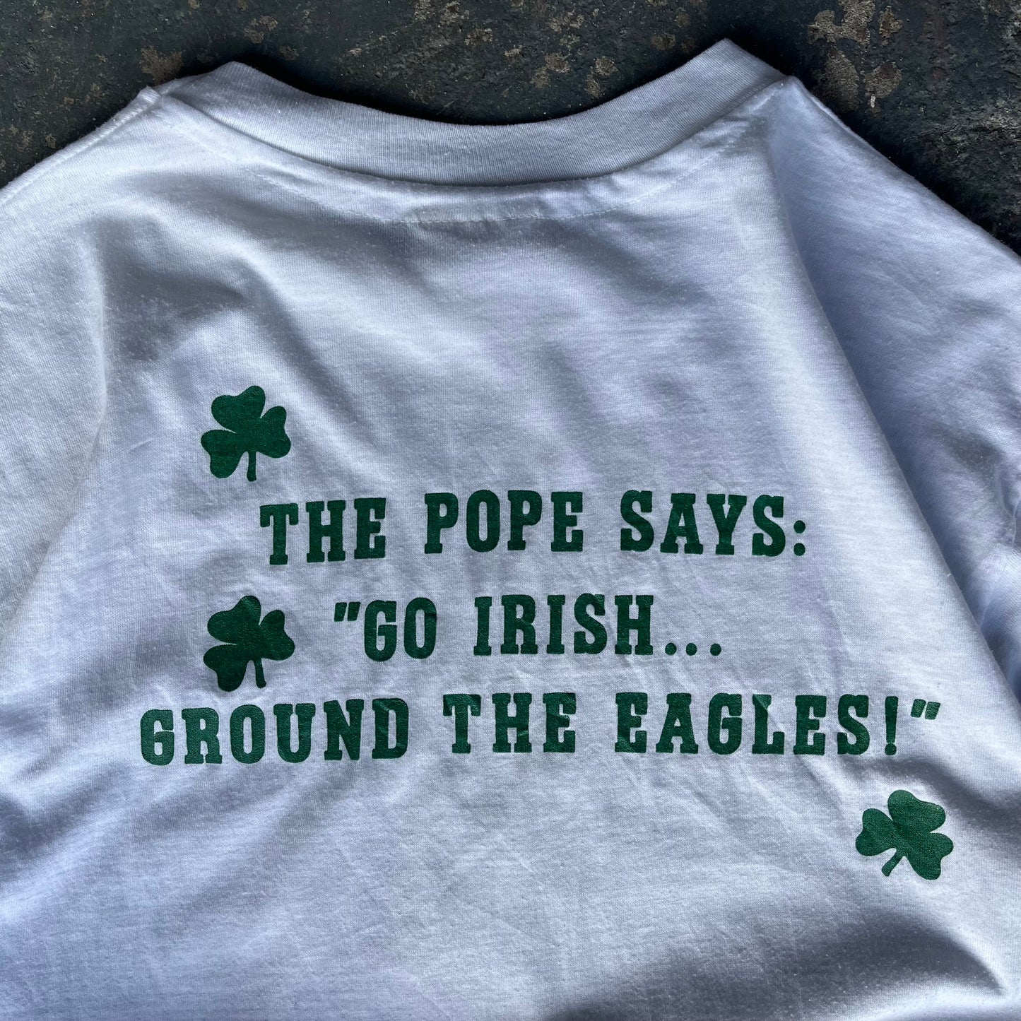 Notre Dame Boston Graphic T-Shirt 90s Single Stitch Tee
