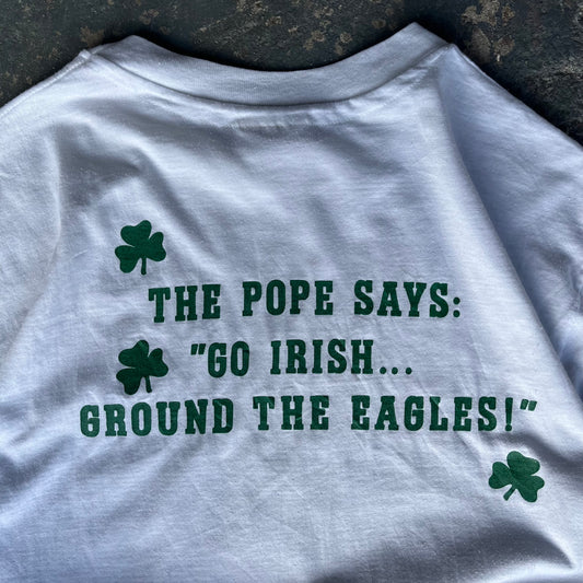 Notre Dame Boston Graphic T-Shirt 90s Single Stitch Tee